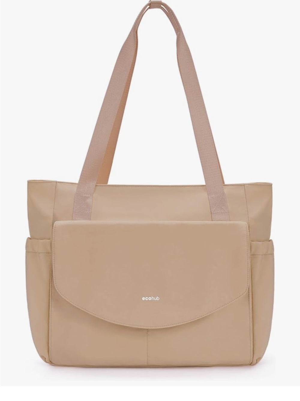 NEW!  Ecohub Tan / Khaki Laptop Tote Bag